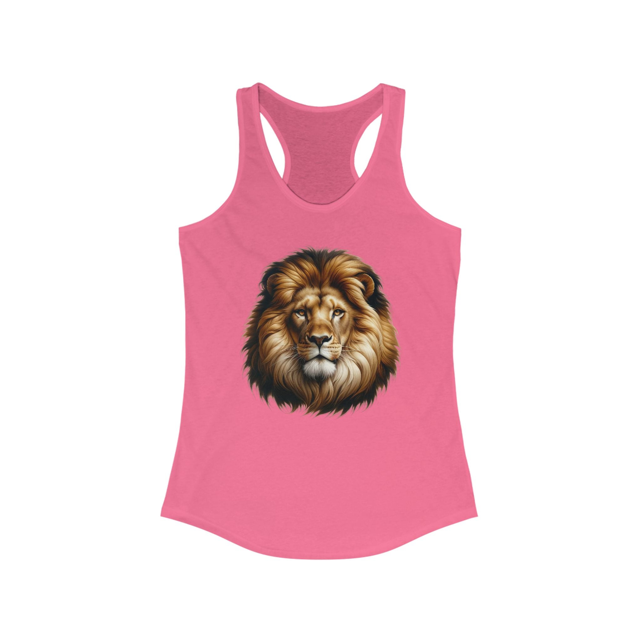 Majestic Lion Women's Racerback Tank - Perfect for Nature Lovers