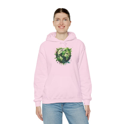 Eco-Friendly World Map Hooded Sweatshirt