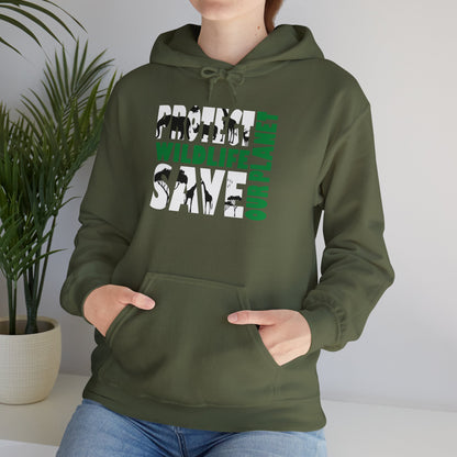 Wildlife Awareness Hooded Sweatshirt